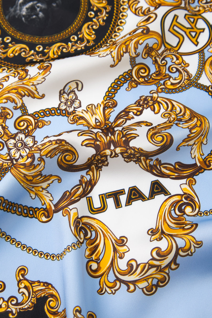 UTAA ミッドナイトパンサーバロックスカーフ スカイブルー