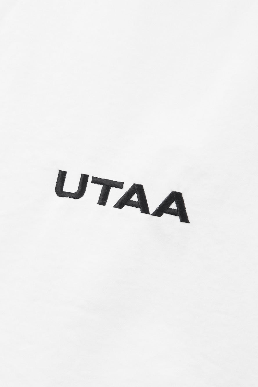 UTAA パンサーエンブレムウインドブレーカージャンパー ホワイト：メンズ