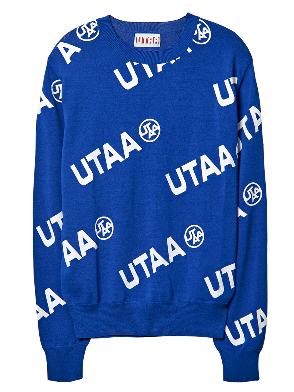 UTAA ポストロゴウェーブニット ブルー