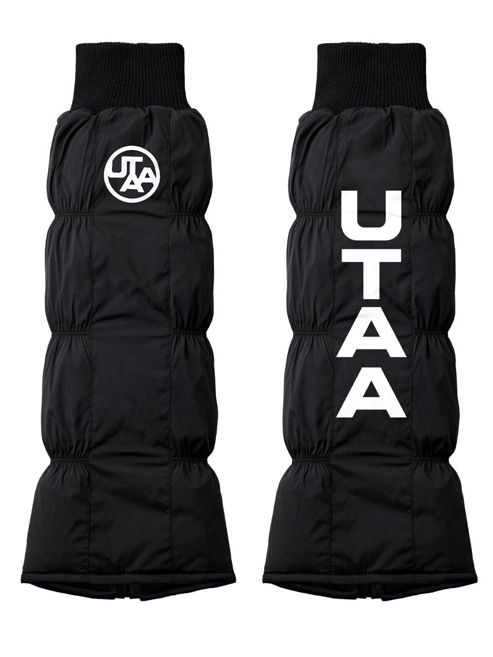 UTAA シンボルロゴパデッドレッグウォーマー ブラック : Women's