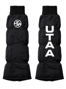 UTAA シンボルロゴパデッドレッグウォーマー ブラック : Women's