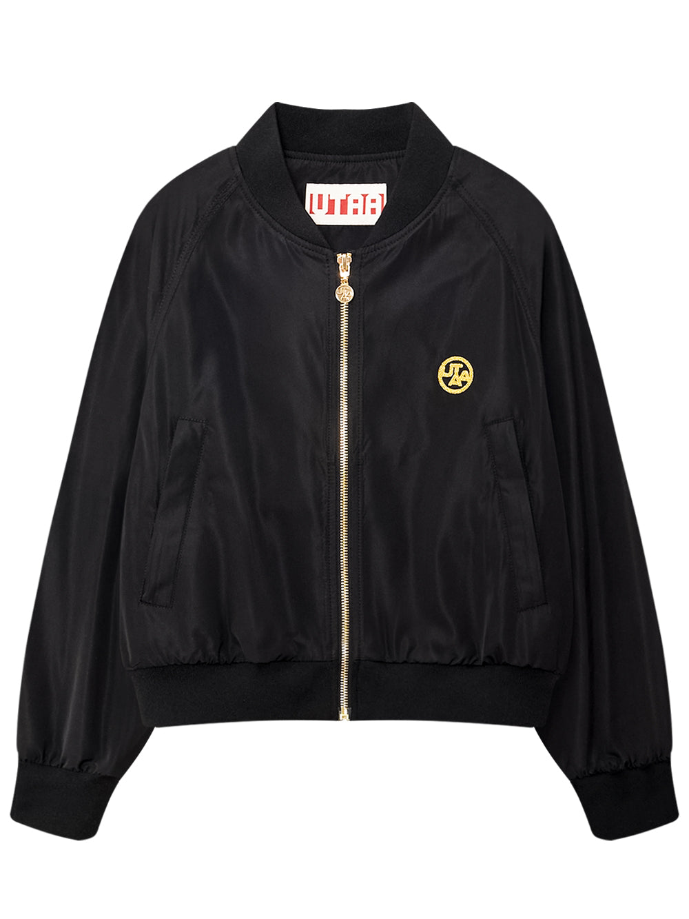 UTAA ゴールデンマークアイコニックウインドブレーカージャンパー ブラック : Women's