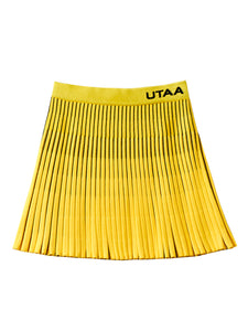 UTAA バーティカルストライププリーツスカート イエロー