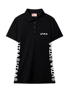UTAA ダイアゴナルシンボルラインPK Tシャツ ブラック：レディース