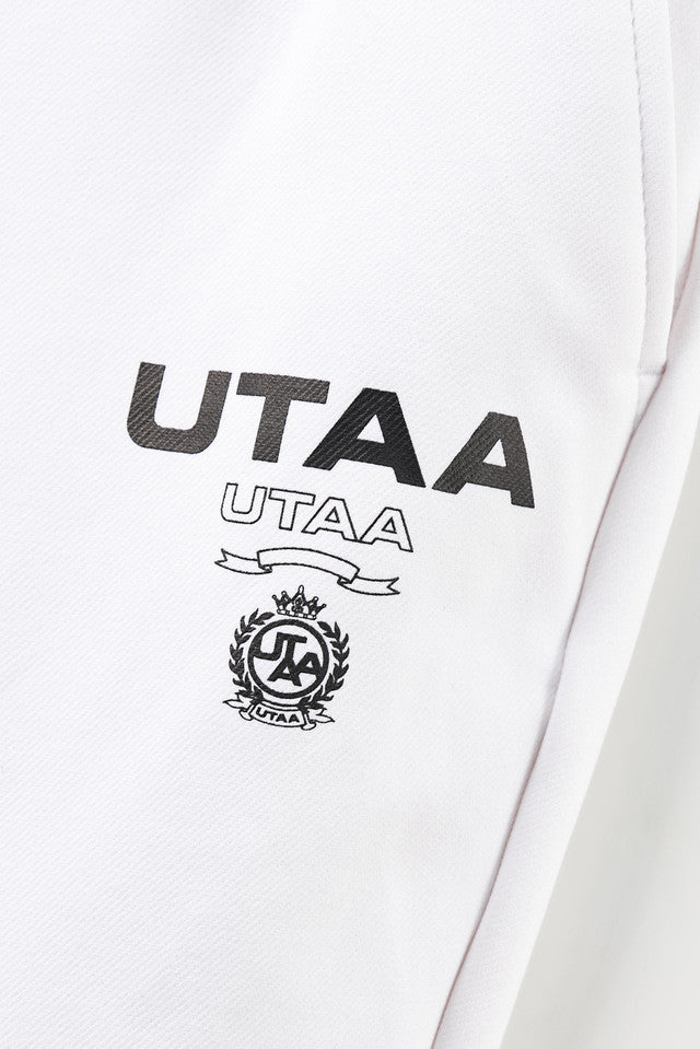 UTAA ローレルシンボルゴールデンボタンパンツ ホワイト：メンズ