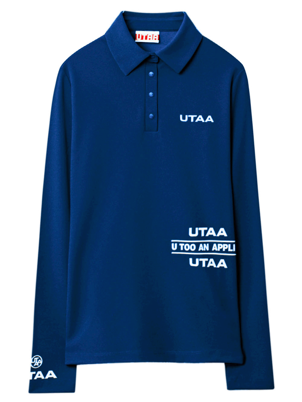 UTAA タグラインクラウンパンサーPKスリーブ ネイビー：レディース