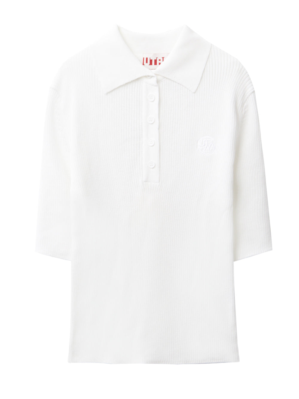 UTAA トンアンドトンニットPK Tシャツ ホワイト：レディース