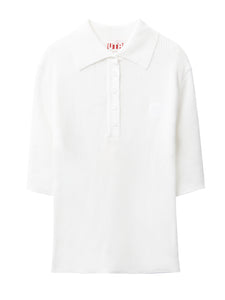 UTAA トンアンドトンニットPK Tシャツ ホワイト：レディース