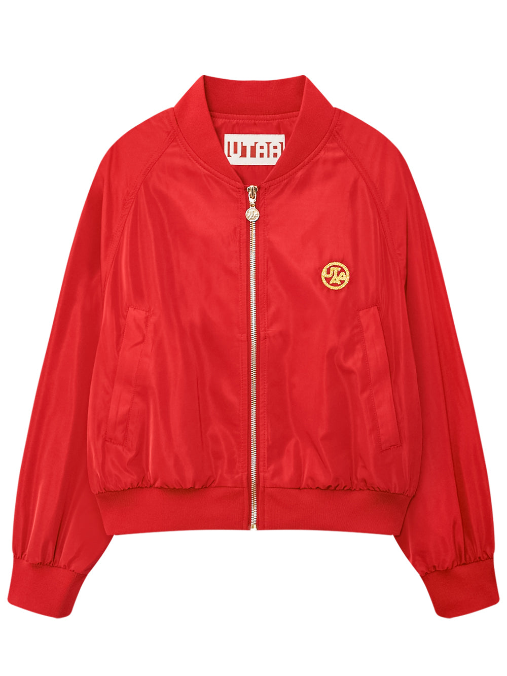 UTAA ゴールデンマークアイコニックウインドブレーカージャンパー レッド : Women's