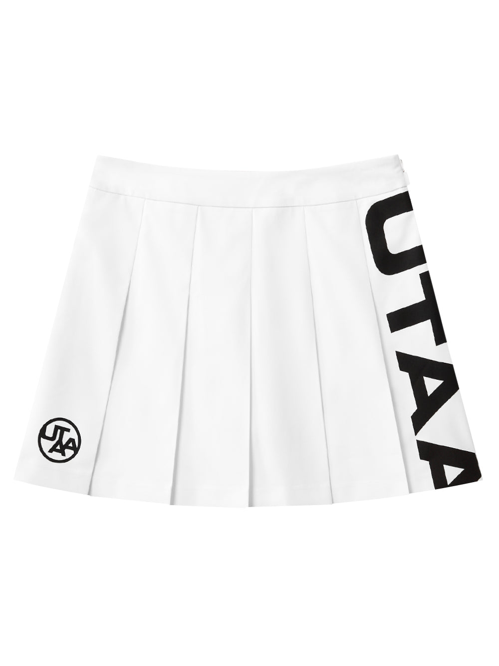 UTAA スライドバルクロゴフレアスカート ホワイト