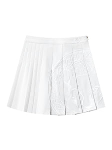 UTAA プレーンリングパンサーフレアスカート ホワイト：レディース