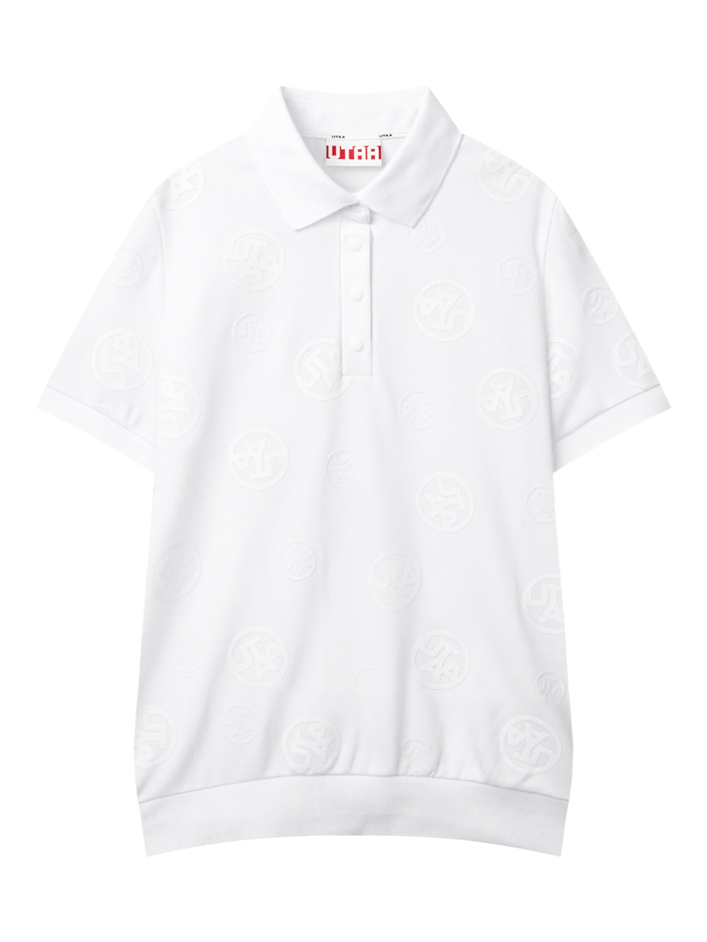 UTAA ロゴバブルPK Tシャツ ホワイト：レディース