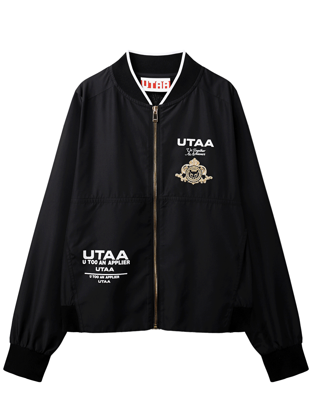 UTAA ゴールデンクラウンリングパンサーウィンドブレーカー ブラック：レディース
