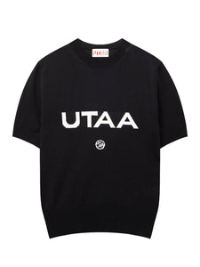 UTAA サハラボールドロゴクラシックニット ブラック : Women's