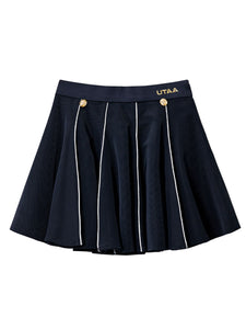 UTAA デュカットアングルラインフレアスカート ネイビー