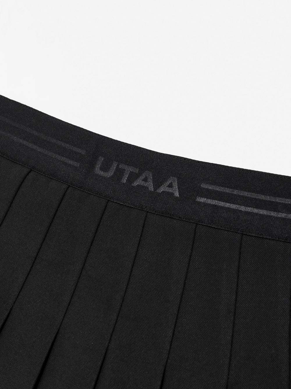 UTAA モノロゴ クラシックプリーツスカート ブラック
