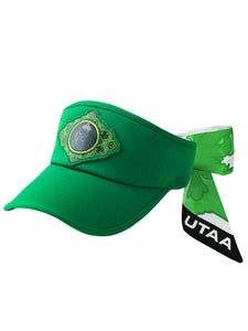 UTAA シークエンスバロックグラフィックエンパイアリボンサンバイザー グリーン：レディース