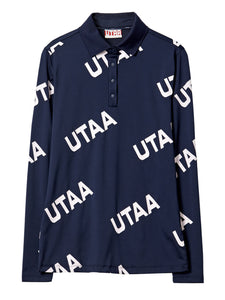 UTAA ロゴウェーブスリーブ ダークネイビー：レディース