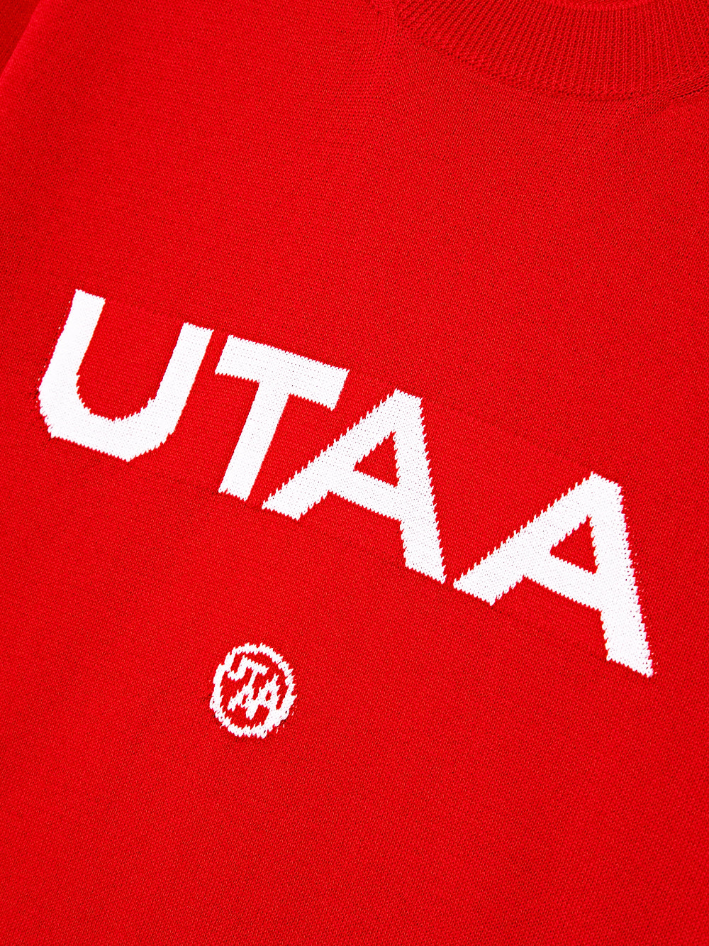 UTAA サハラボールドロゴクラシックニット レッド：レディース