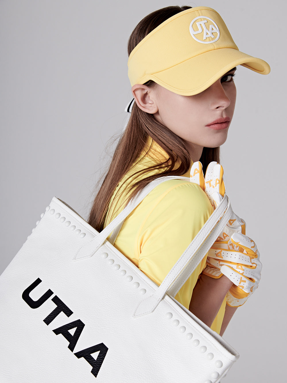 UTAA オリンポスサンバイザー イエロー：レディース