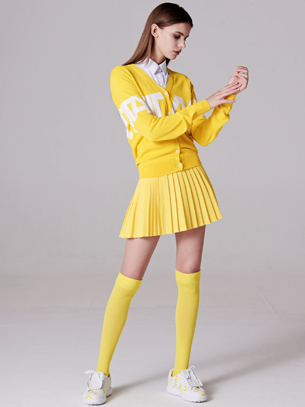 ユタ ネオンベーシックプリーツスカート