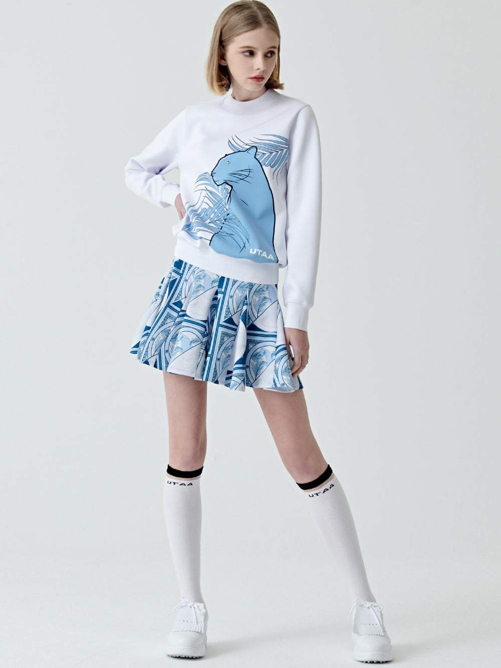 ユタ トロピカルパンサーネオプレンスウェットシャツ (女性用)