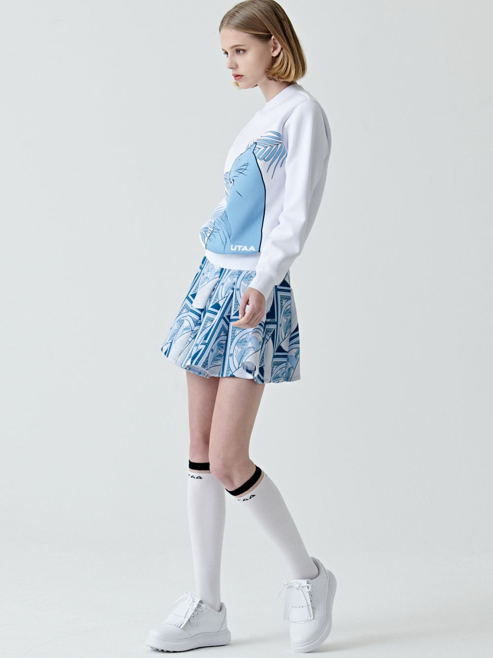 ユタ トロピカルパンサーネオプレンスウェットシャツ (女性用)