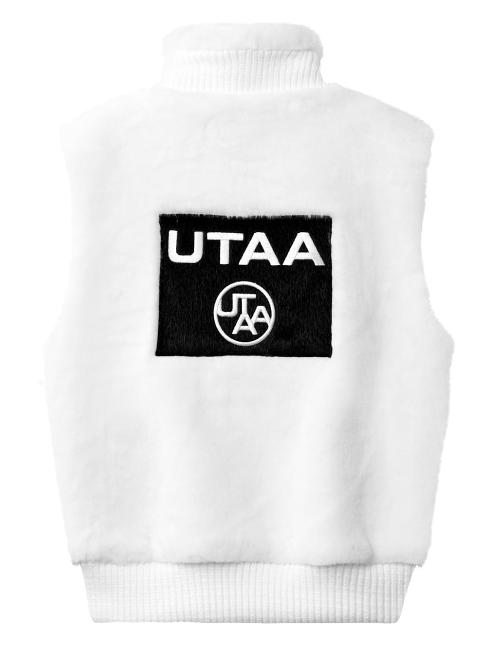 UTAA スクエアロゴファーハイネックベスト : Women's