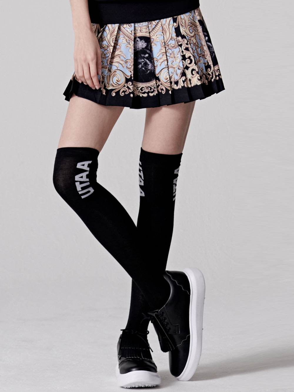 UTAA ロゴKneeソックス : Women's