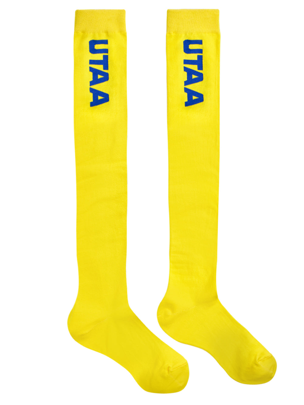 UTAA ロゴKneeソックス イエロー : Women's