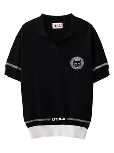 UTAA リングパンサーオープンニットPkTシャツBlack : Women's