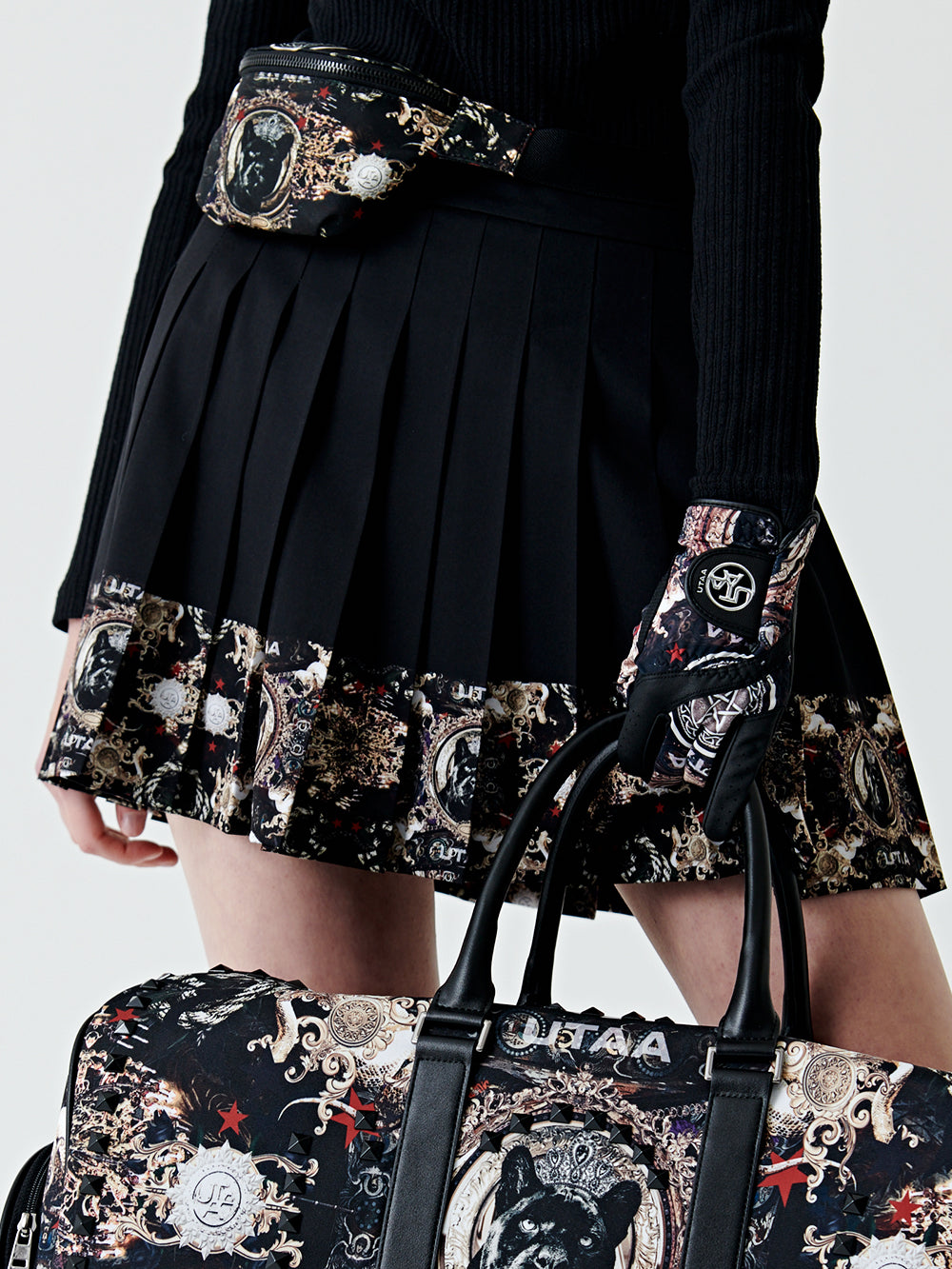 UTAA ナイトメアプリーツスカート ブラック：レディース