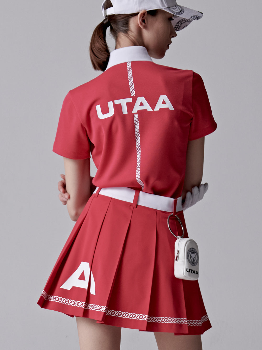ユタ ロゴスクードパターンショートスカート (女性用)