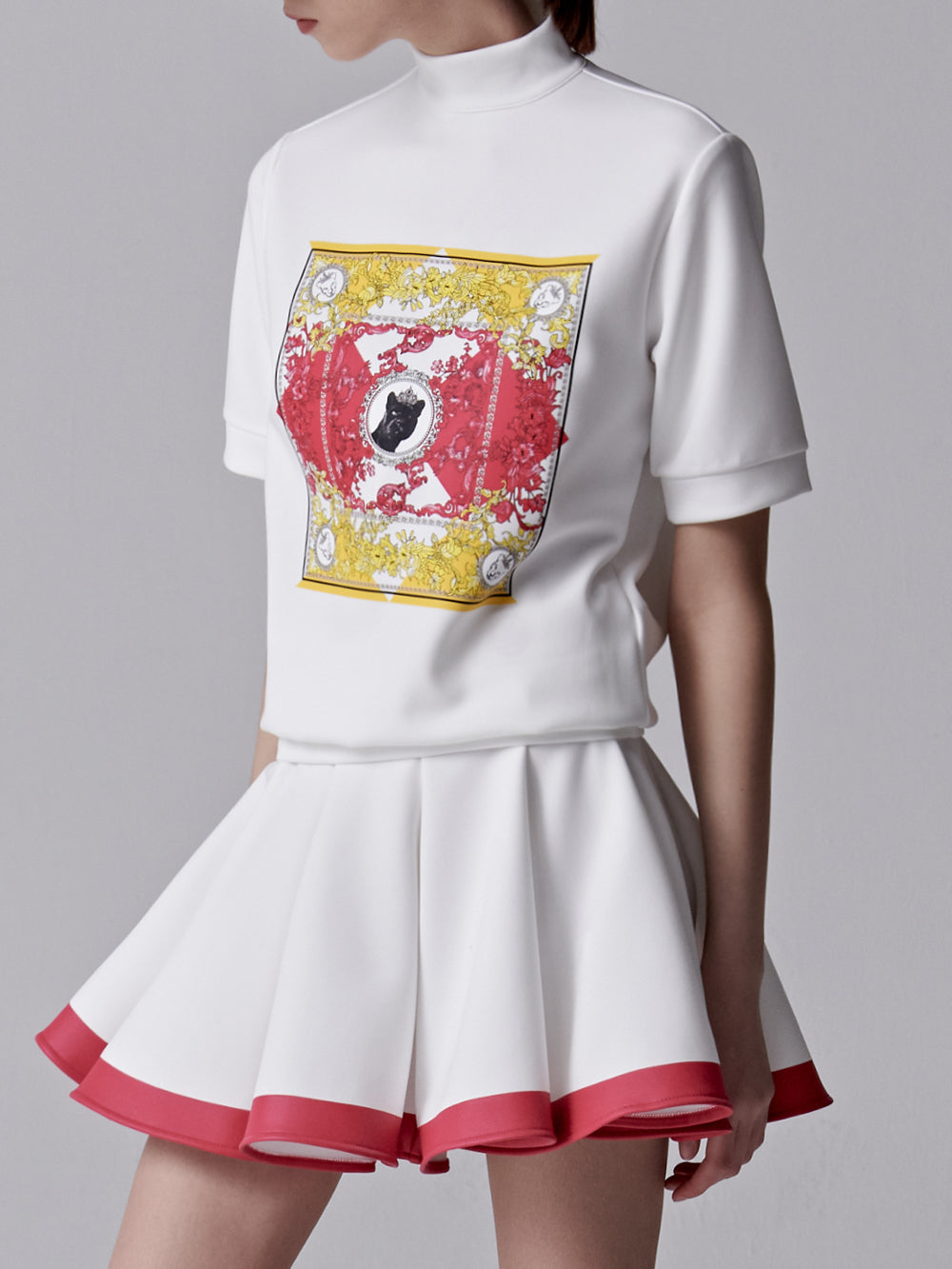 ユタ バロックネオプレンフレアスカート (女性用)