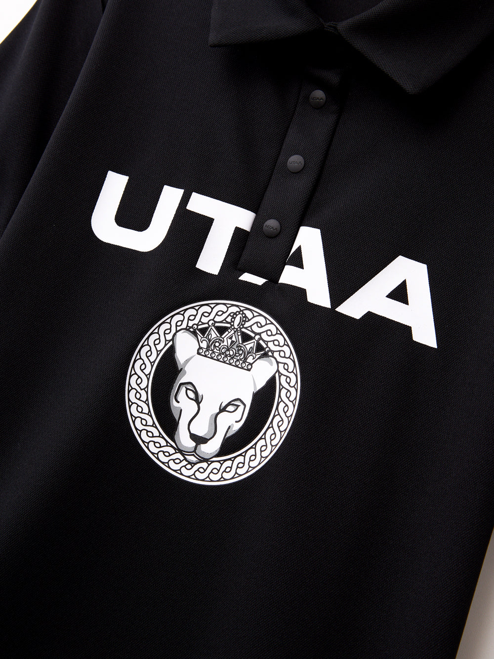 UTAA ロゴスクードリングパンサーTシャツ ブラック：レディース