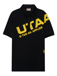 UTAA ロゴバウンスPKTシャツ ブラック : Men's