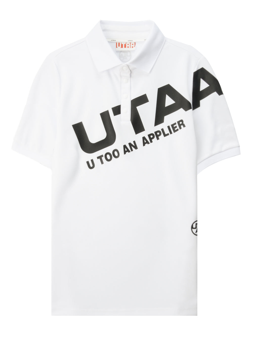 UTAA ロゴバウンスPKTシャツ ホワイト : Men's