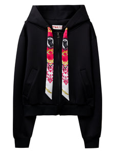 ユタ ネオンバロックスカーフネオプレンフードジップアップ (女性用)