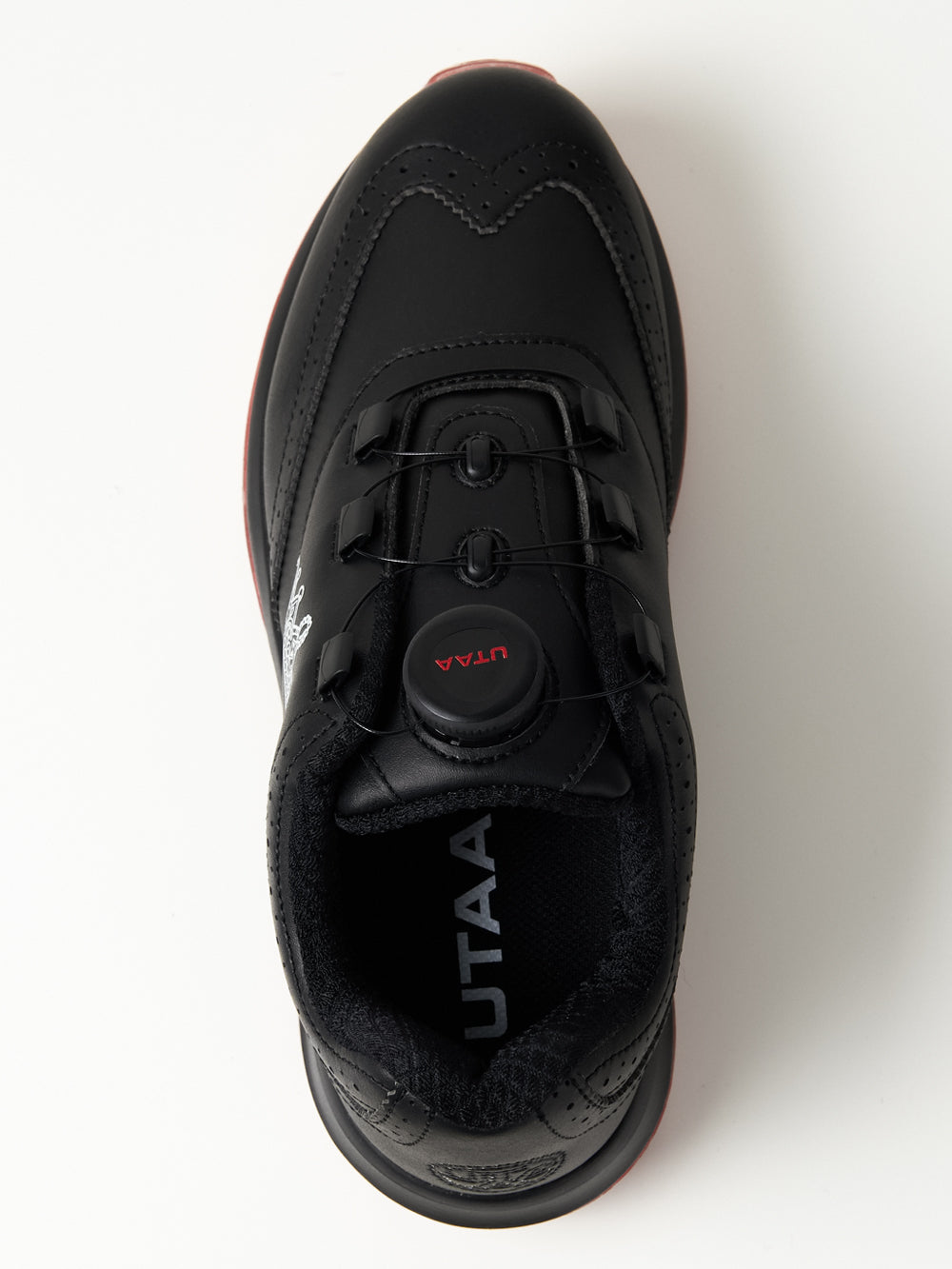 UTAA パンサーボアバックルスパイクGolfシューズ ブラック : Women's