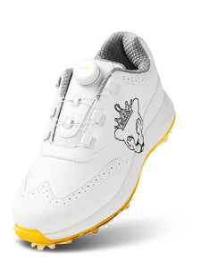 UTAA パンサーボアバックルスパイクGolfシューズ ホワイト : Women's