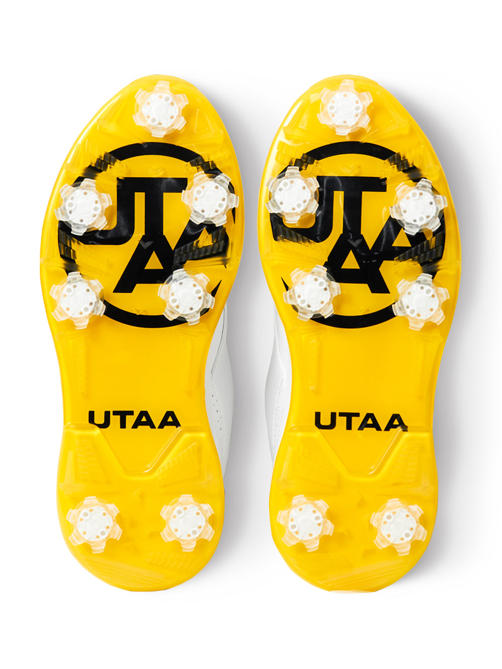 UTAA パンサーボアバックルスパイクGolfシューズ ホワイト : Women's