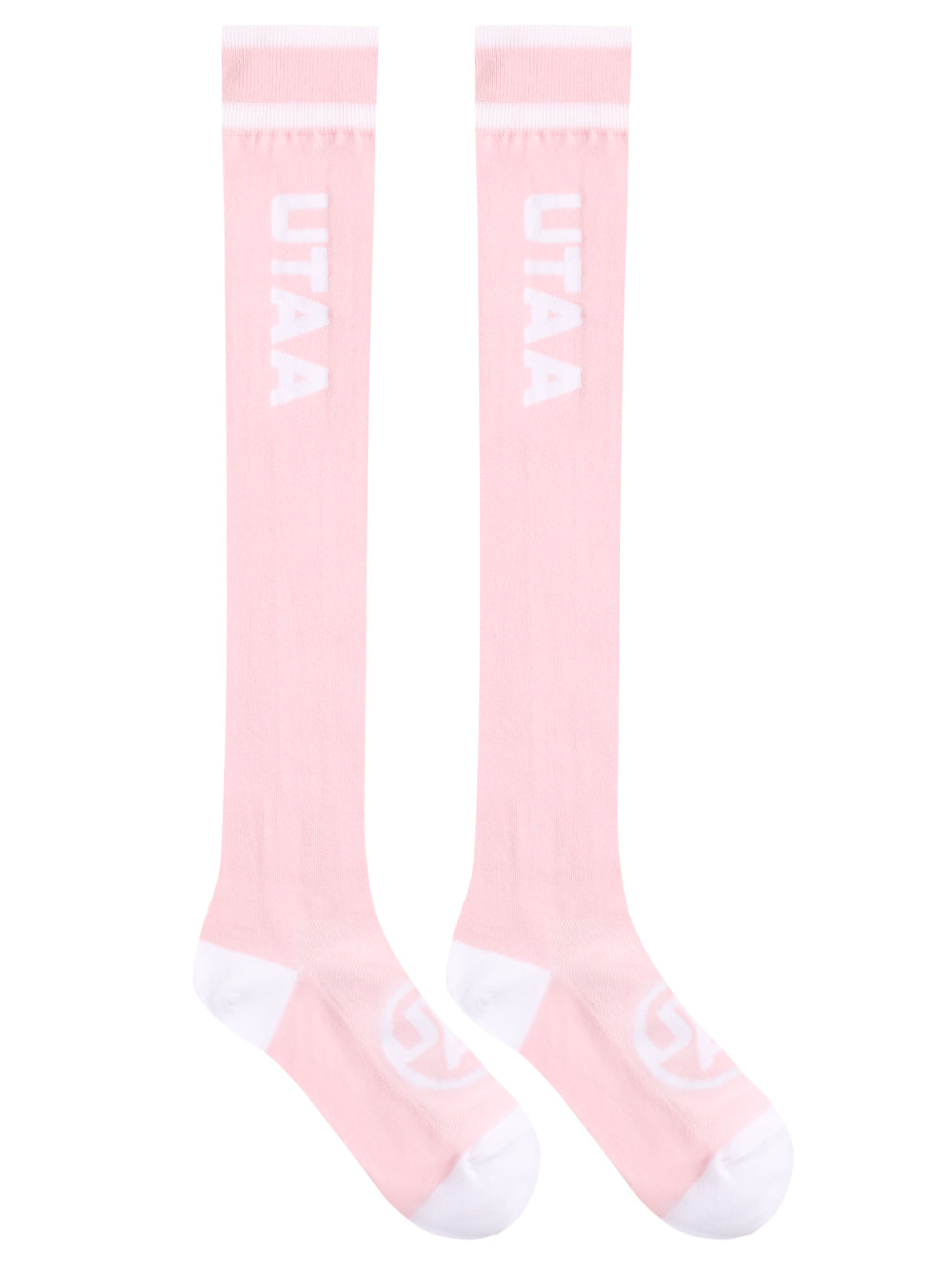 UTAA ヘッドロゴループストレッチニーソックス ライトピンク : Women's