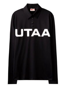 UTAA  バルクロゴスタンダードPKシャツ (男性用) ブラック