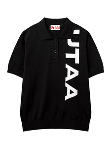 UTAA アーケードボルドロゴPKニット ブラック : Women's
