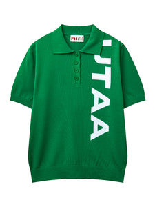 UTAA アーケードボルドロゴPKニット ホワイト : Women's