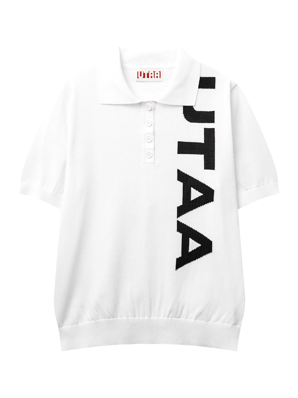 UTAA アーケードボルドロゴPKニット ホワイト : Women's