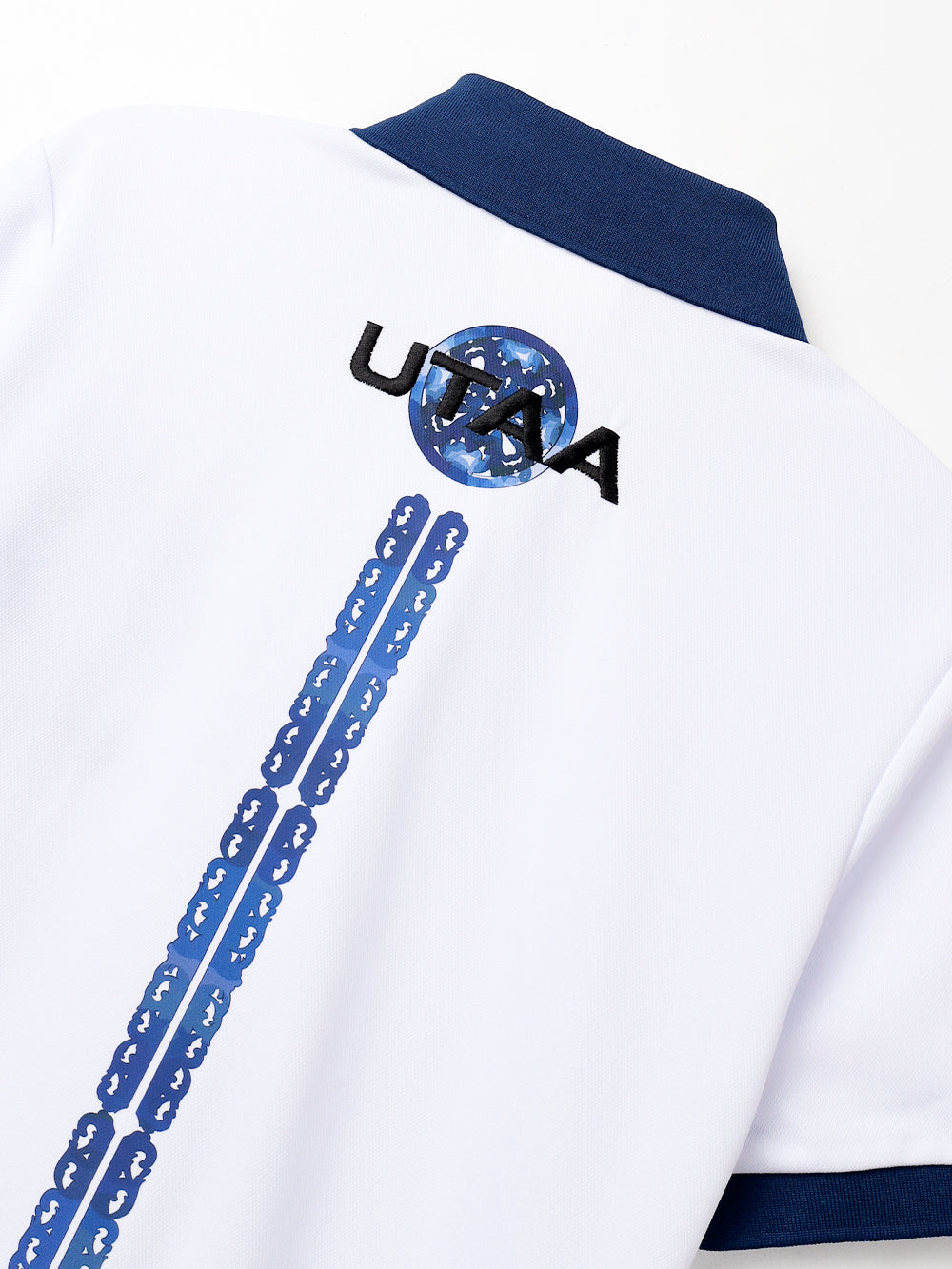 UTAA シークエンスバロックグラフィックPKシャツ ブルー : Women's