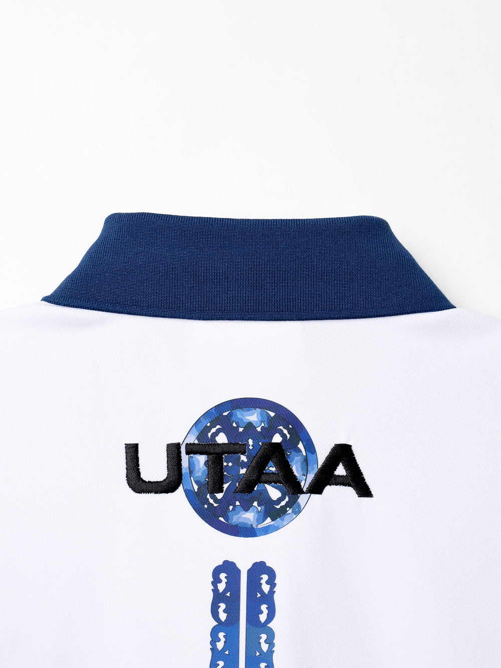 UTAA シークエンスバロックグラフィックPKシャツ ブルー : Women's
