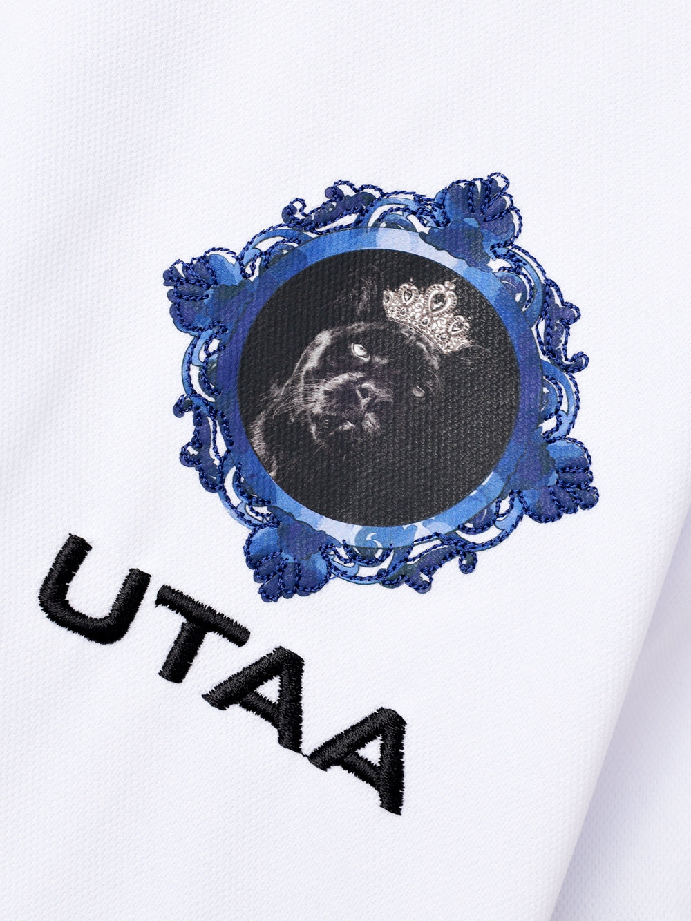 UTAA シークエンスバロックグラフィックPKシャツ ブルー : Women's