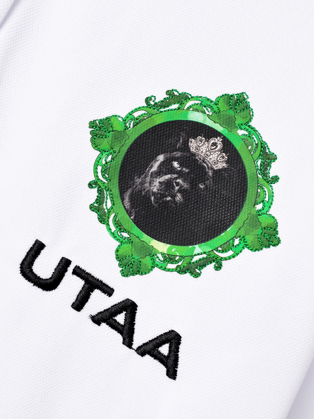 UTAA シークエンスバロックグラフィックPKシャツ グリーン : Women's